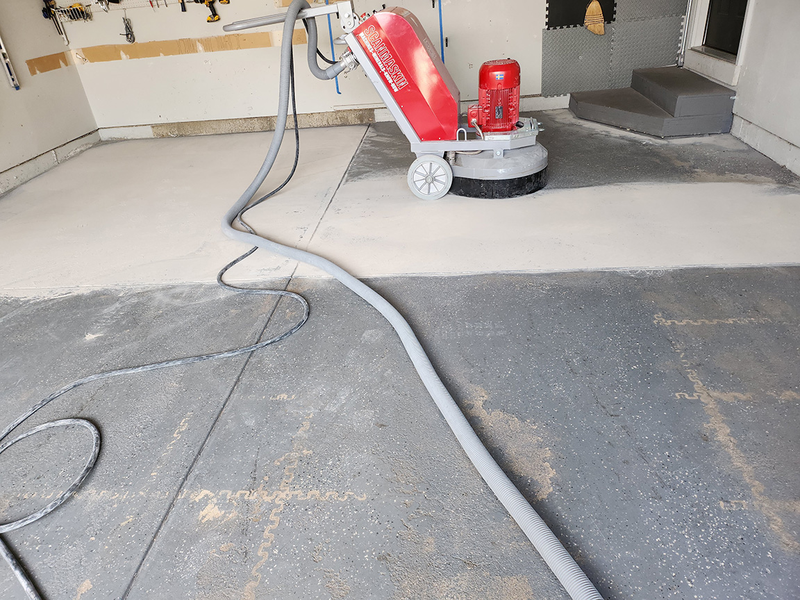 Diamond Grinding for Epoxy and Polyaspartic Concrete Coatings